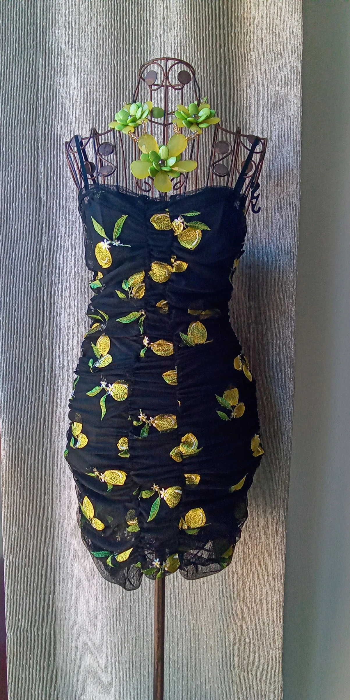 Zara summer dress embroidered with lemons – photo 16